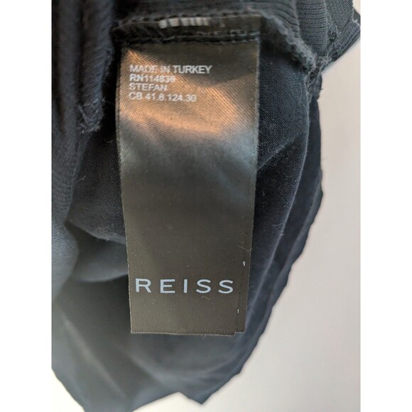 Reiss Polo Shirt Size XL Black Made of Egyptian Cotton Stefan - Picture 11 of 15